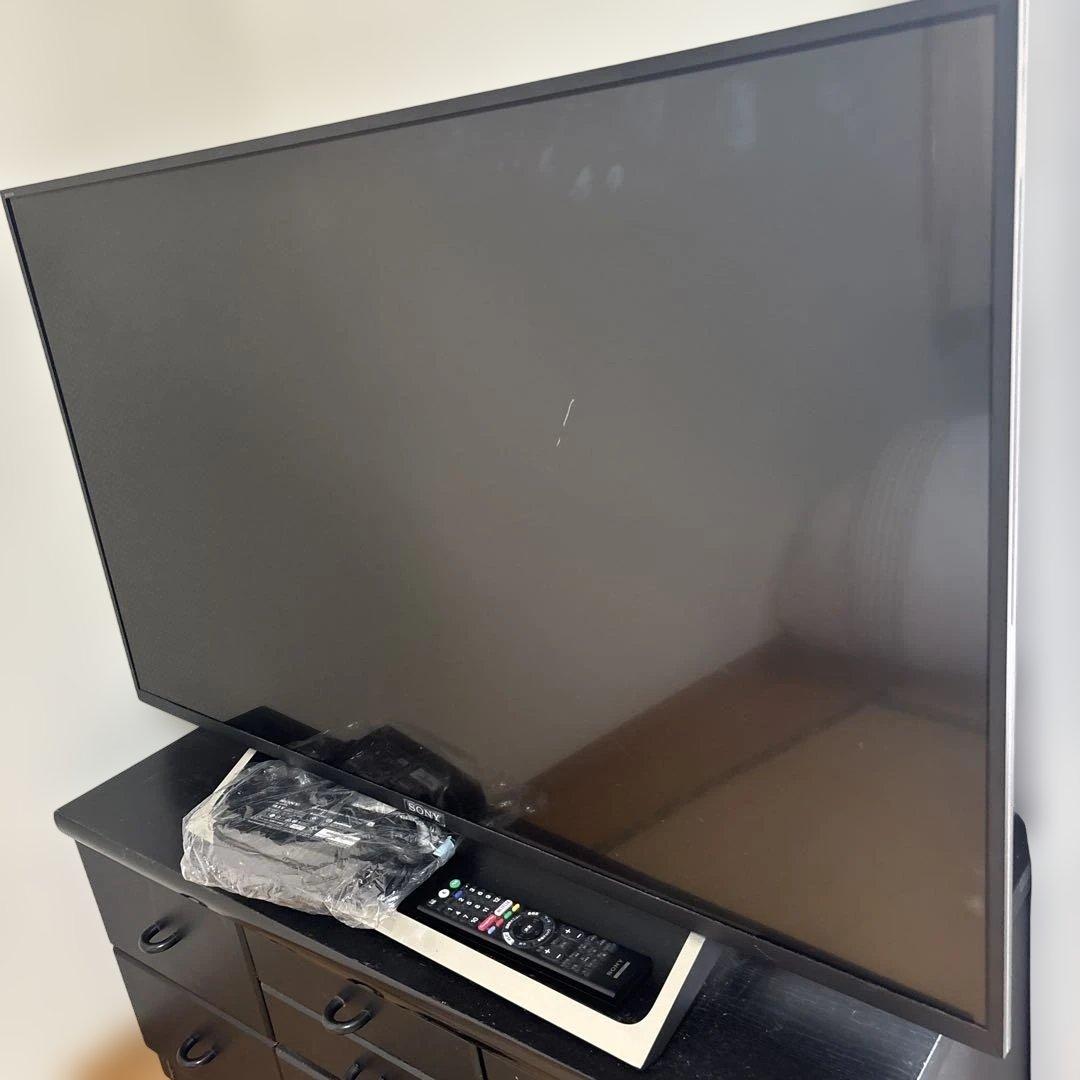 ジャンク品液晶テレビソニー液晶テレビKJ43X 8000E アダプター、リモコン