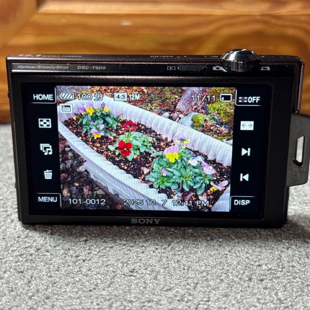 ☆動作OK SONY デジカメ DSC-T900 メモリースティック&電池付き