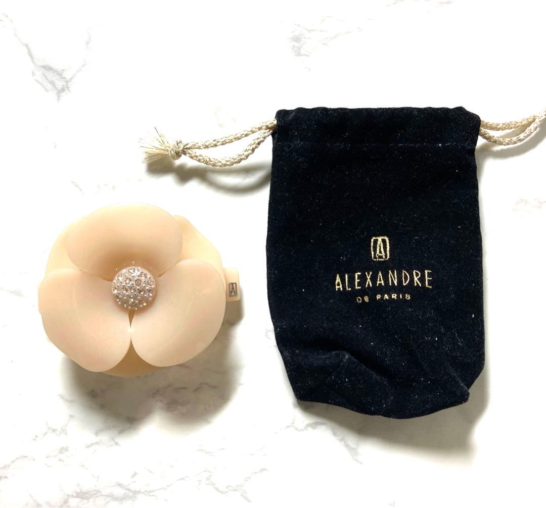 【最終値下げ】アレクサンドルドゥパリ カメリアバレッタ（6㎝）　ベージュ