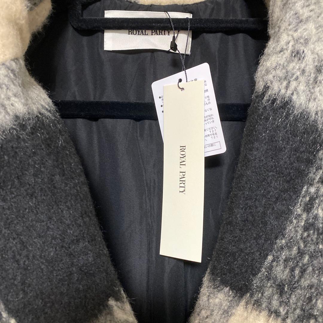 実画像あり／ PARTY ファー付テーラージャケットコート