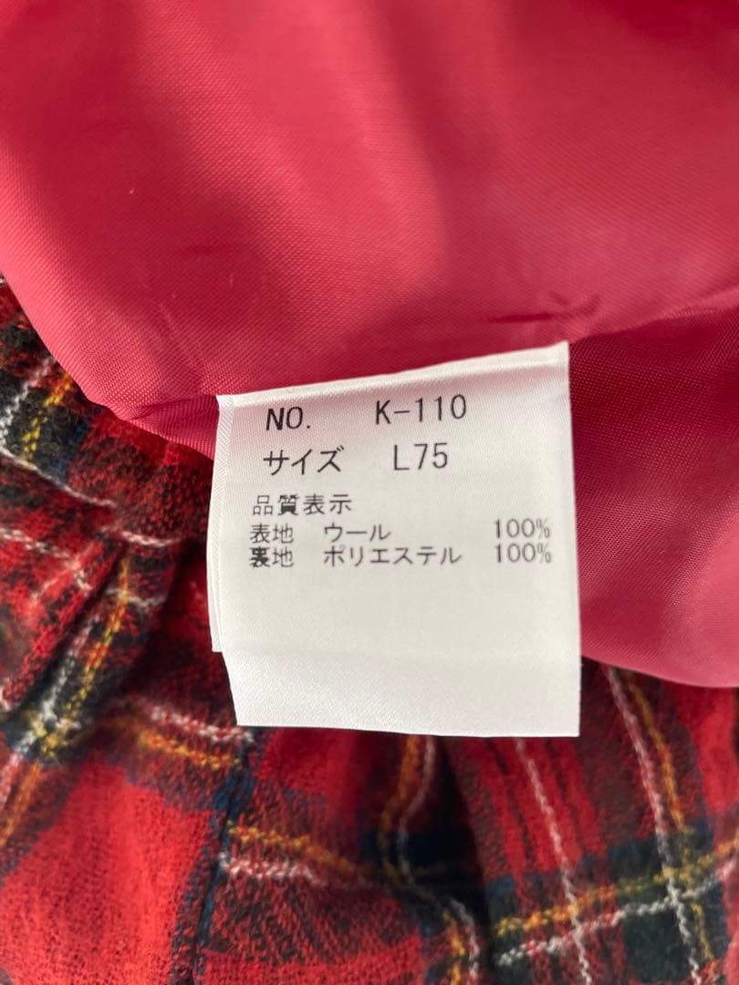 kubosanmade ウールガーゼチェックスカート