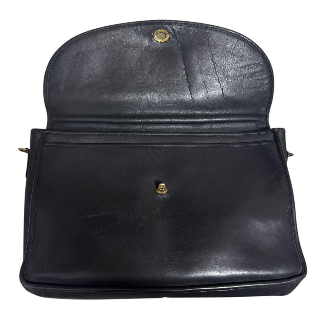 OLD COACH オールドコーチ レザー ブリーフバッグ 2wayバッグ 黒