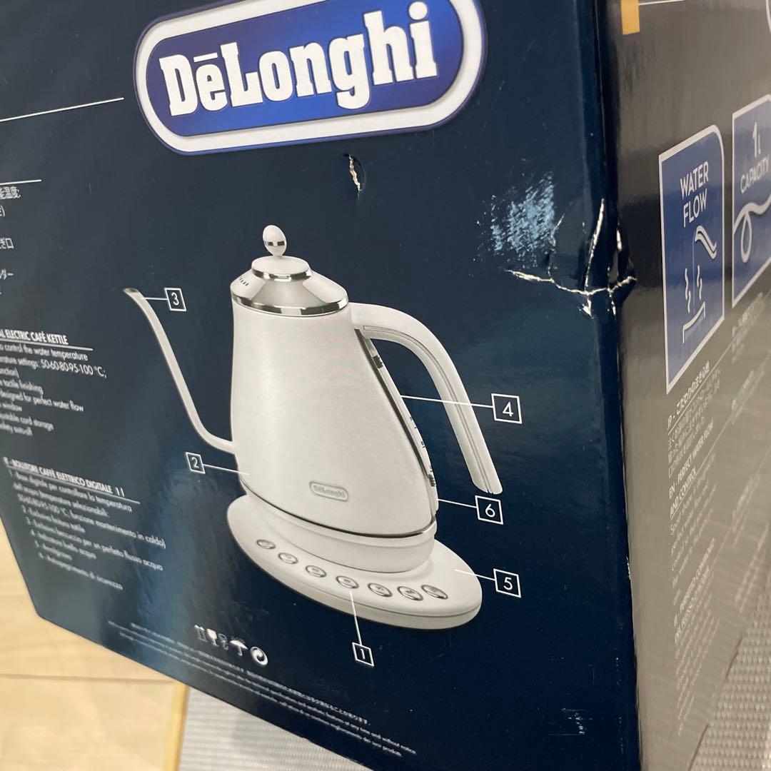 DeLonghi 電気ケトル KBOE1230J-W ポット　ホワイト　未使用品