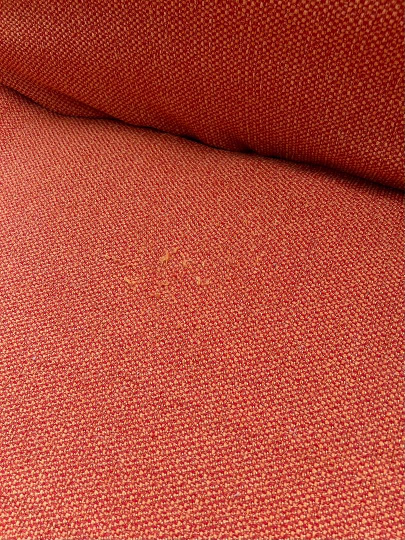 JSK　高級家具POLISソファSOL2P ベージュ/オレンジ替カバー付き