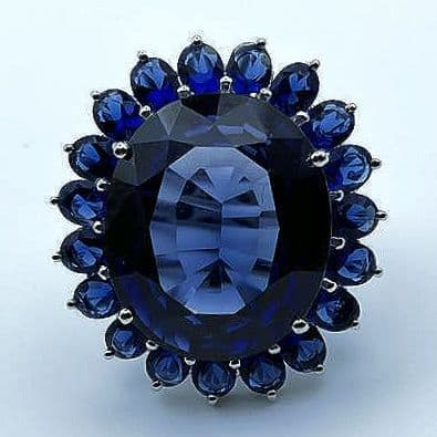 keikosamaタンザナイト（44.18 CtサファイアSV925 指輪