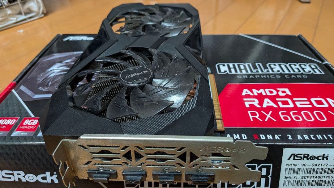 グラフィックボード・グラボ・ビデオカード ASRock RX6600XT 8GB OC