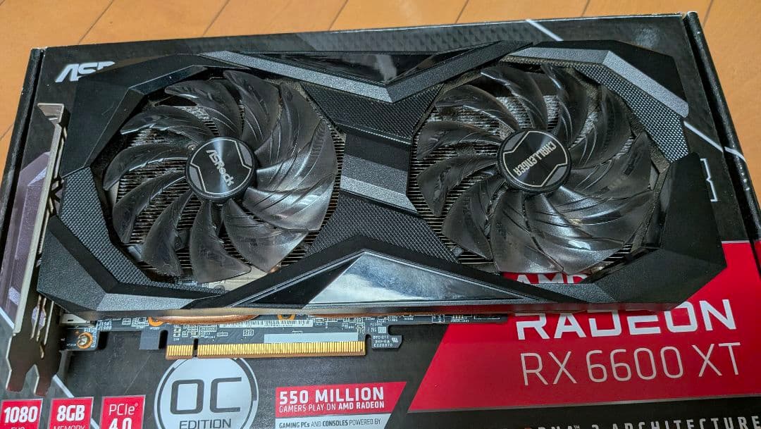 グラフィックボード・グラボ・ビデオカード ASRock RX6600XT 8GB OC