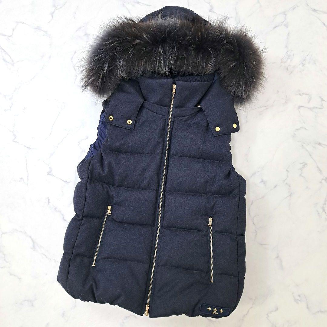 03サイズ★TATRAS タトラス ルセラ ダウンベスト ファー ウール