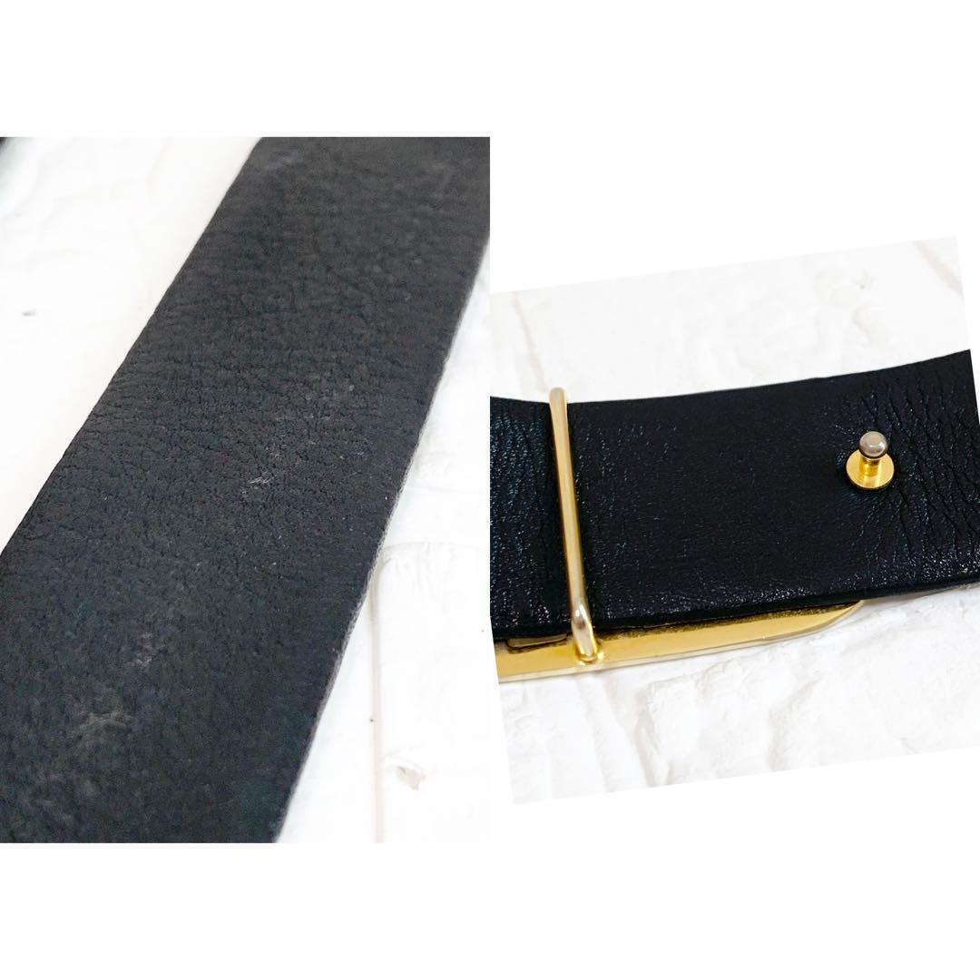 Christian Dior ディオール ベルト トロッターCDロゴ　ブラック