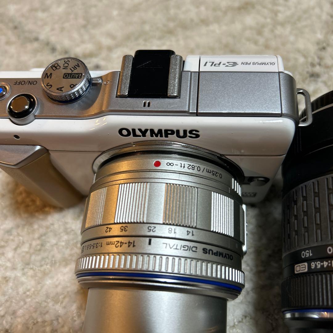 OLYMPUS E-PL1 ミラーレスカメラ レンズ2本セット【ジャンク】