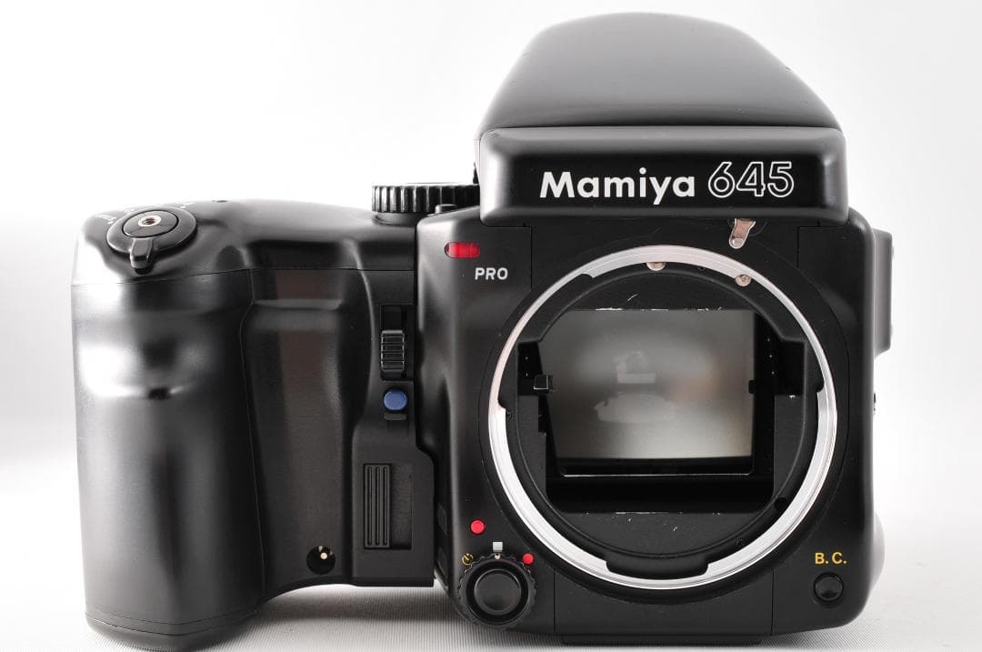 フィルムカメラ Mamiya 645 Pro Film Back Finder w/Grip