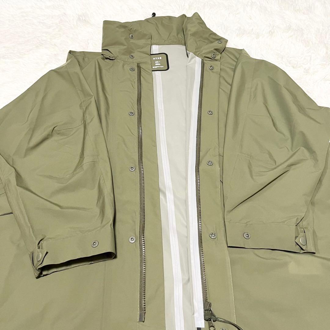 【美品】 HYKE ハイク PERTEX M65 オリーブ パーテックス コート