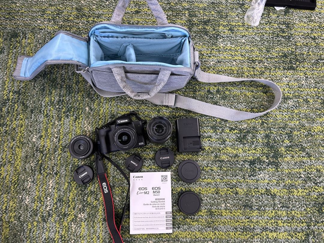 た*ー様 Canon EOS Kiss M2 一眼レフ 本体 望遠レンズ　接写レ