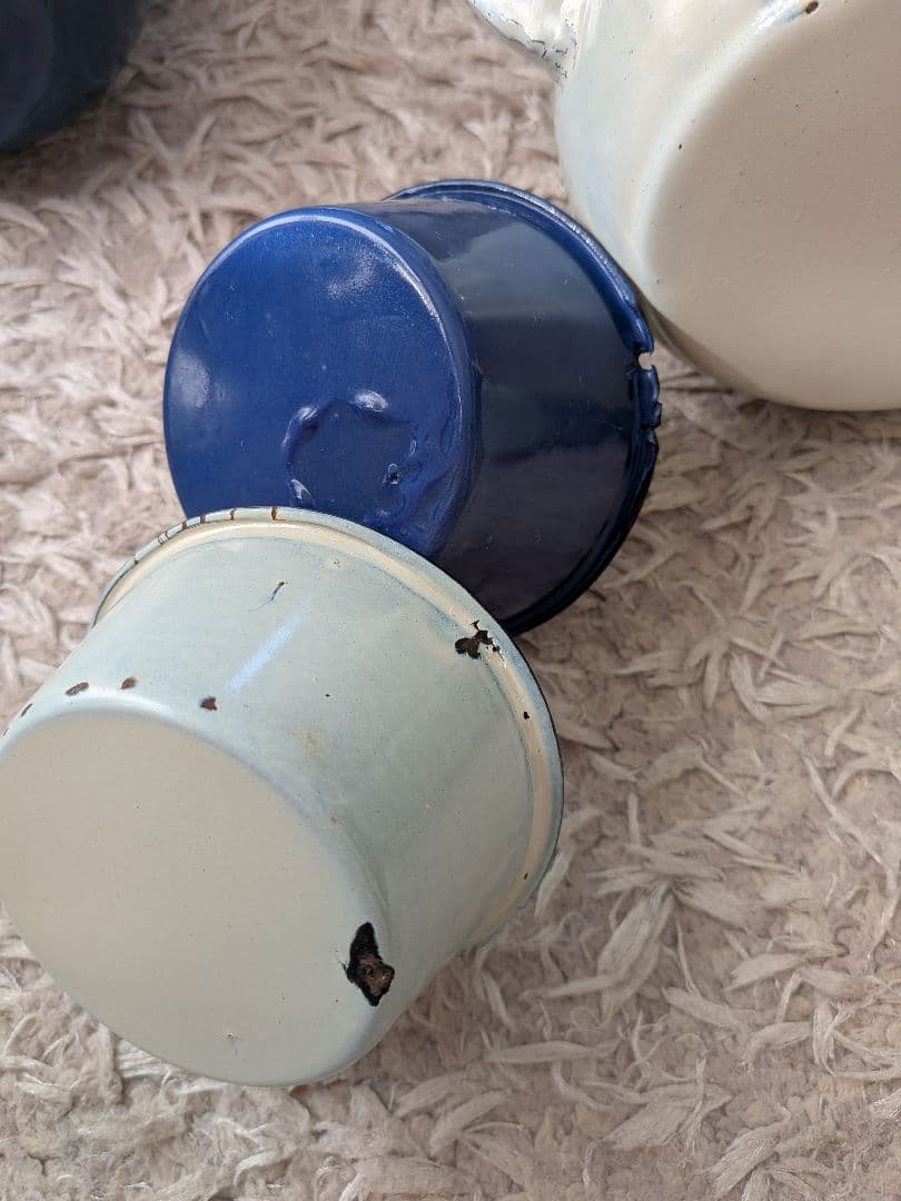 ヴィンテージ　ホーローポットセット