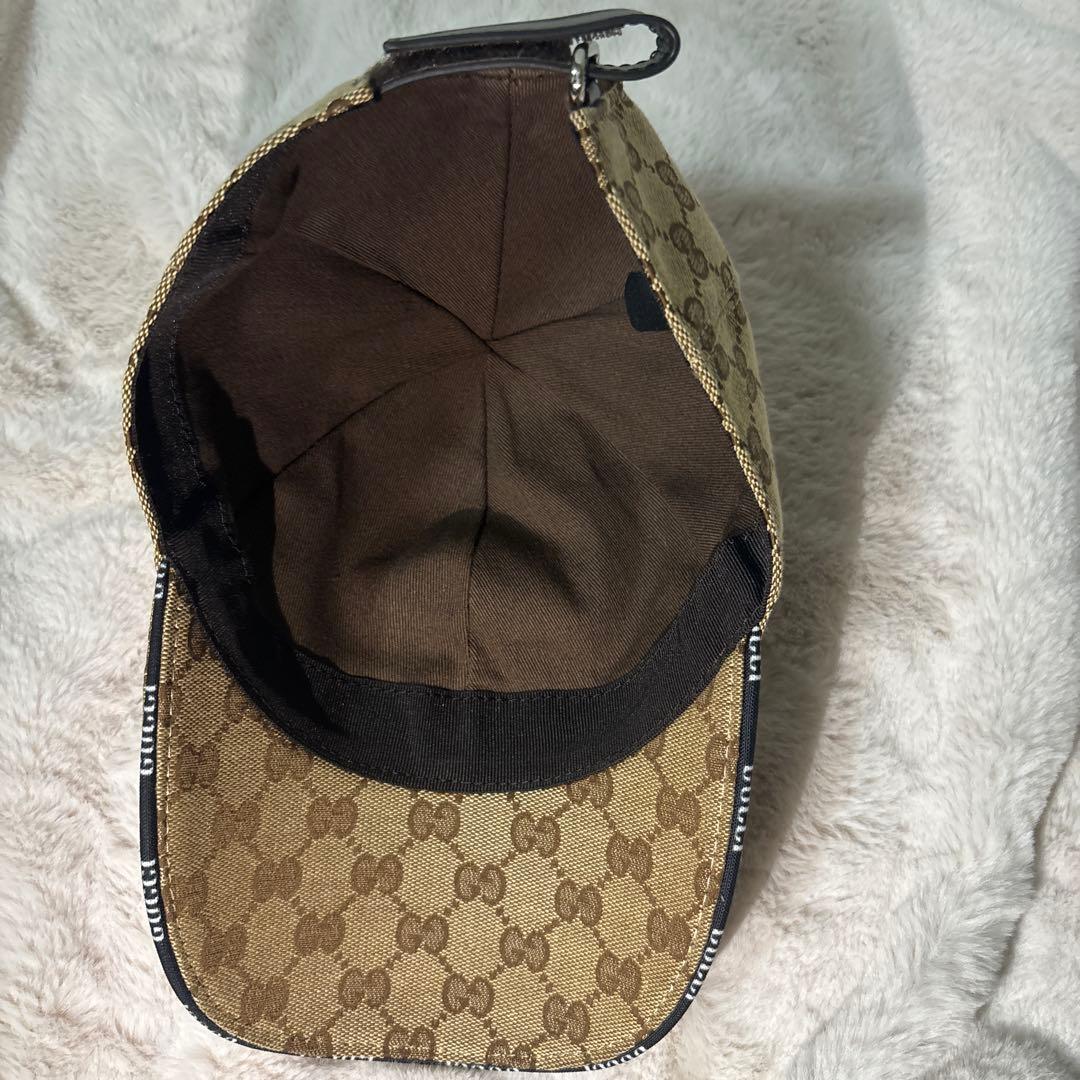 GUCCI ベージュ GGパターン キャップ