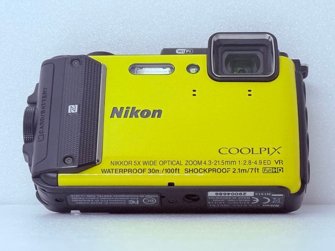 Nikon COOLPIX AW130 イエロー 防水デジカメ 動作確認済