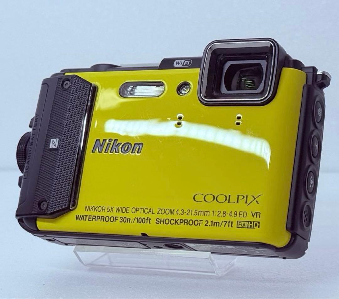 Nikon COOLPIX AW130 イエロー 防水デジカメ 動作確認済