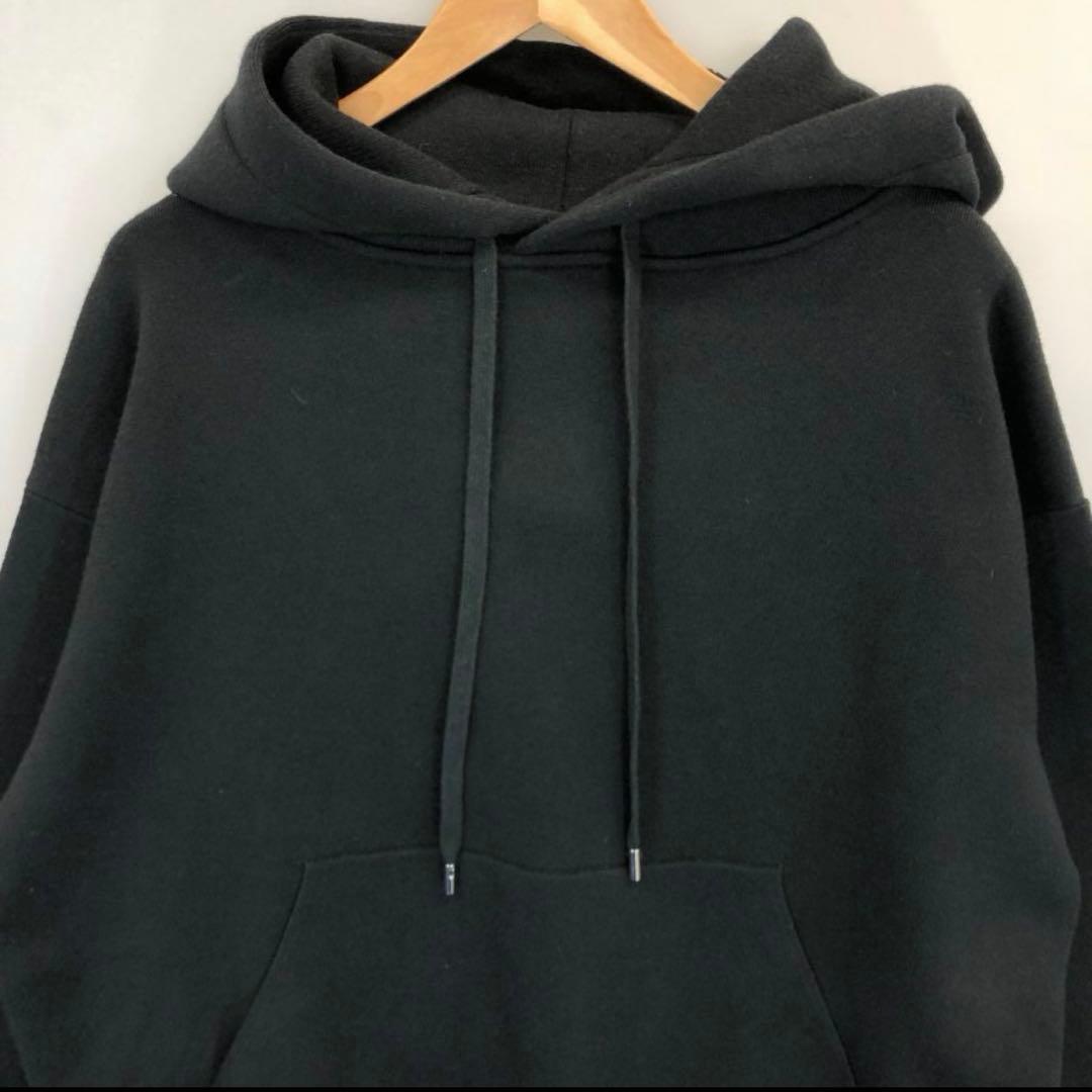 caban コットンカシミヤ　パーカー　ブラック