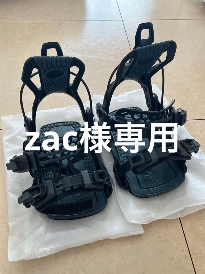 【zac】FLOW ビンディング Mサイズ 黒