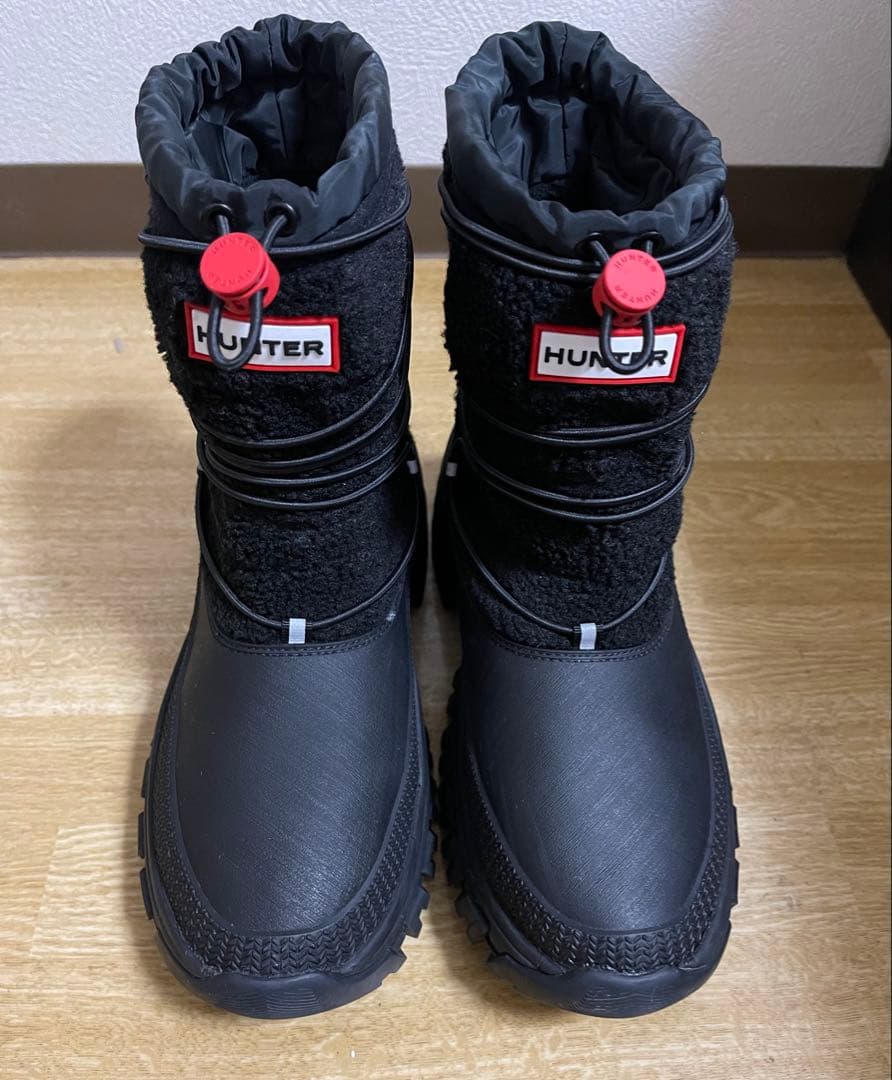 HUNTERファー付き防水ブーツ