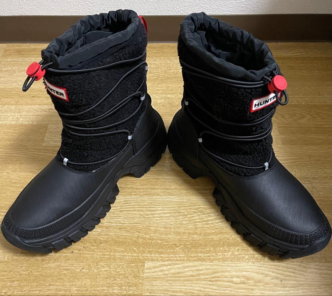HUNTERファー付き防水ブーツ