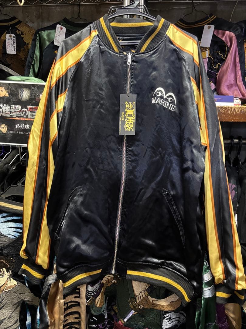 酒*…様 絡繰魂×ONEPIECE 黄猿 リバーシブルスカジャン XL