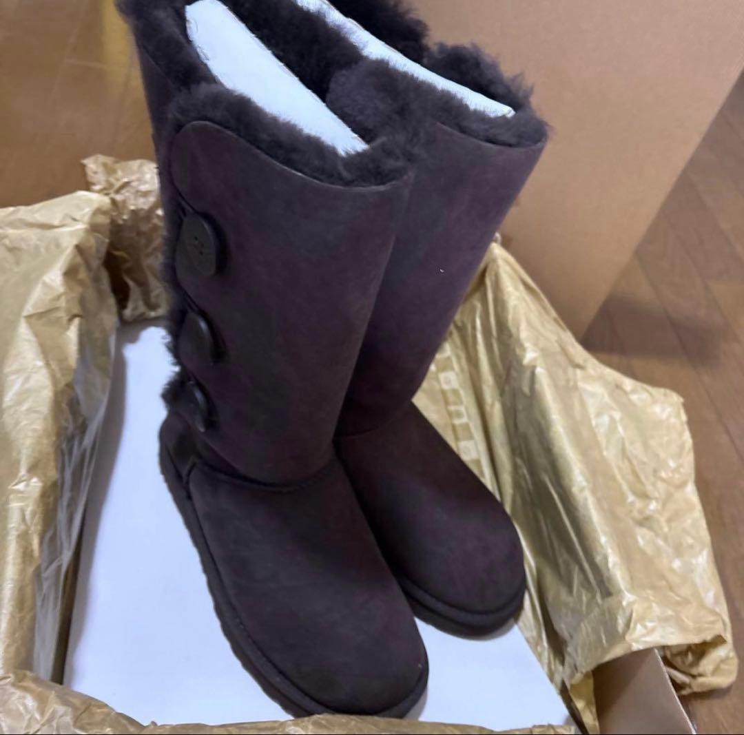 【新品】　UGG ムートンブーツ チョコレート 24cm