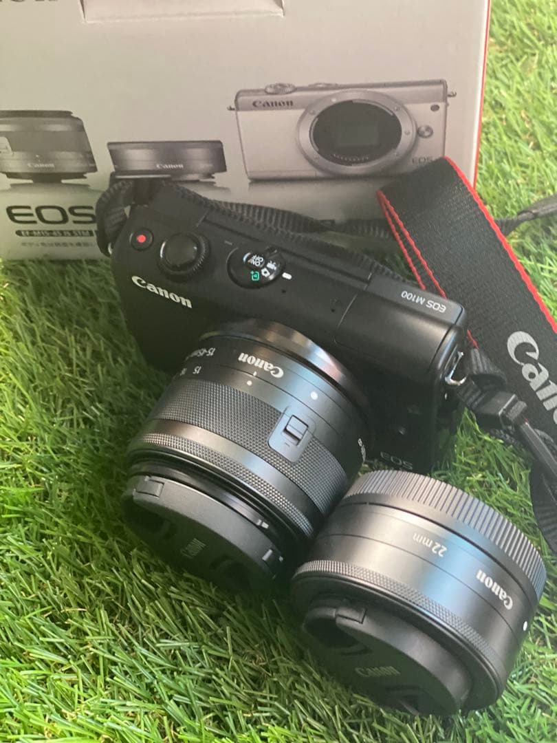 美*咲様 未使用！超美品！ Canon EOS M100 EF-M15と単焦点広
