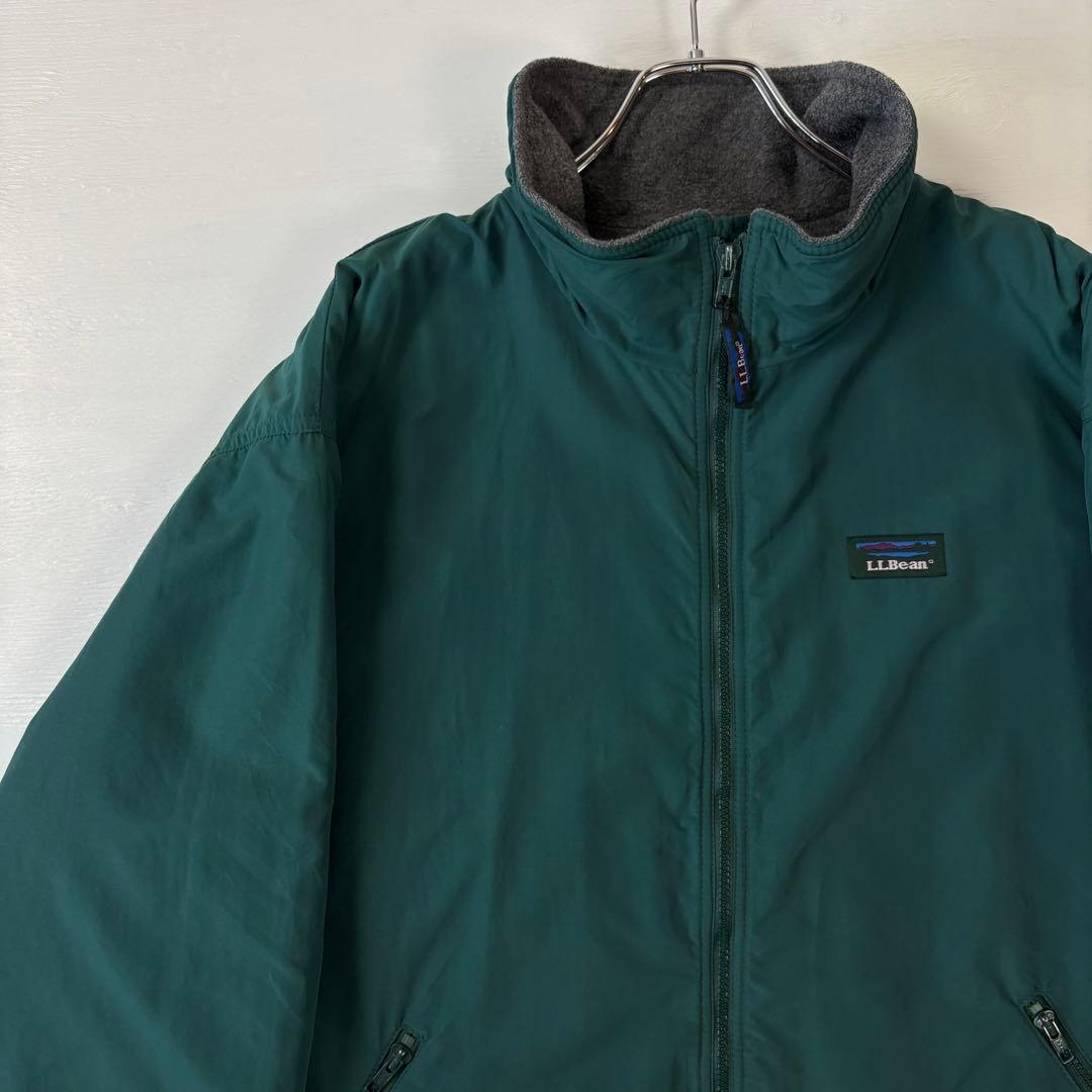 USA製　L.L.Bean　ウォームアップジャケット　Lサイズ　グリーン　古着