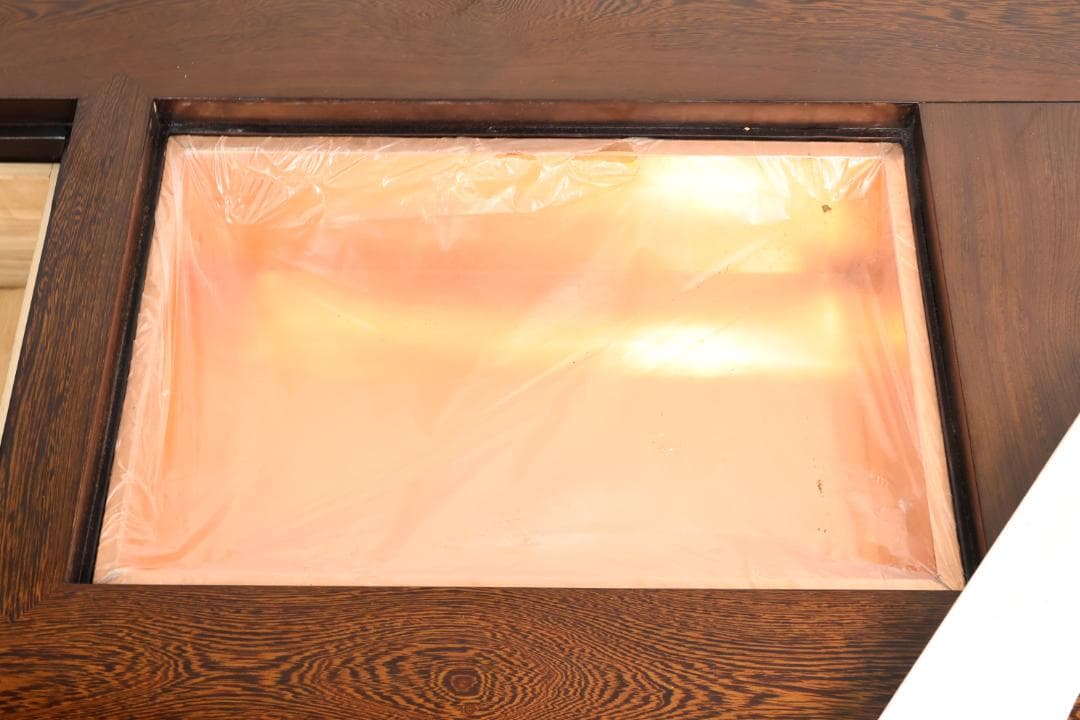 新品未使用　鉄刀木（タガヤサン）総無垢　関西火鉢　4尺　天厚7.5　BJ217