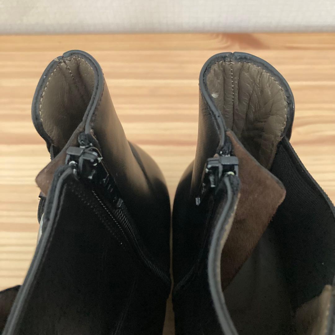 【美品】パラブーツ サイドゴアブーツ ブラック23