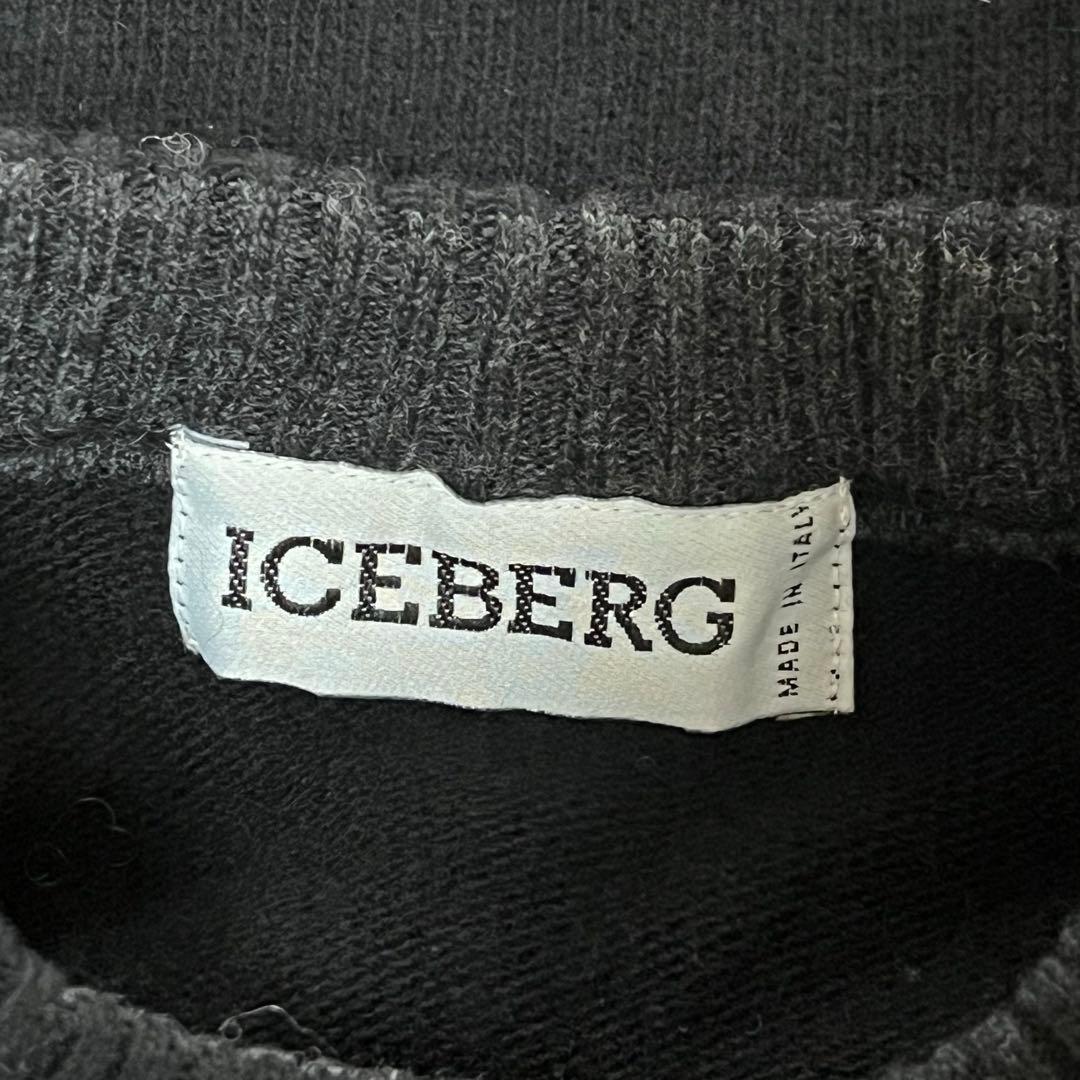 超希少 ICEBERG バットマン セーター イタリア製 黒 サイズ表記S