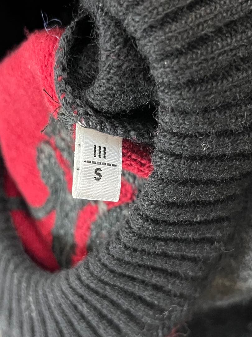 超希少 ICEBERG バットマン セーター イタリア製 黒 サイズ表記S