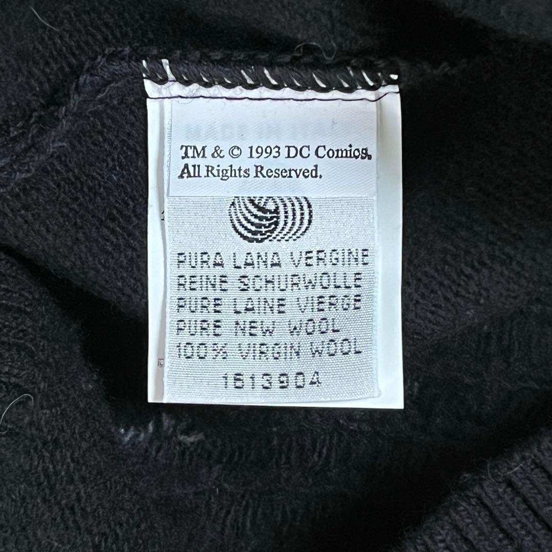 超希少 ICEBERG バットマン セーター イタリア製 黒 サイズ表記S