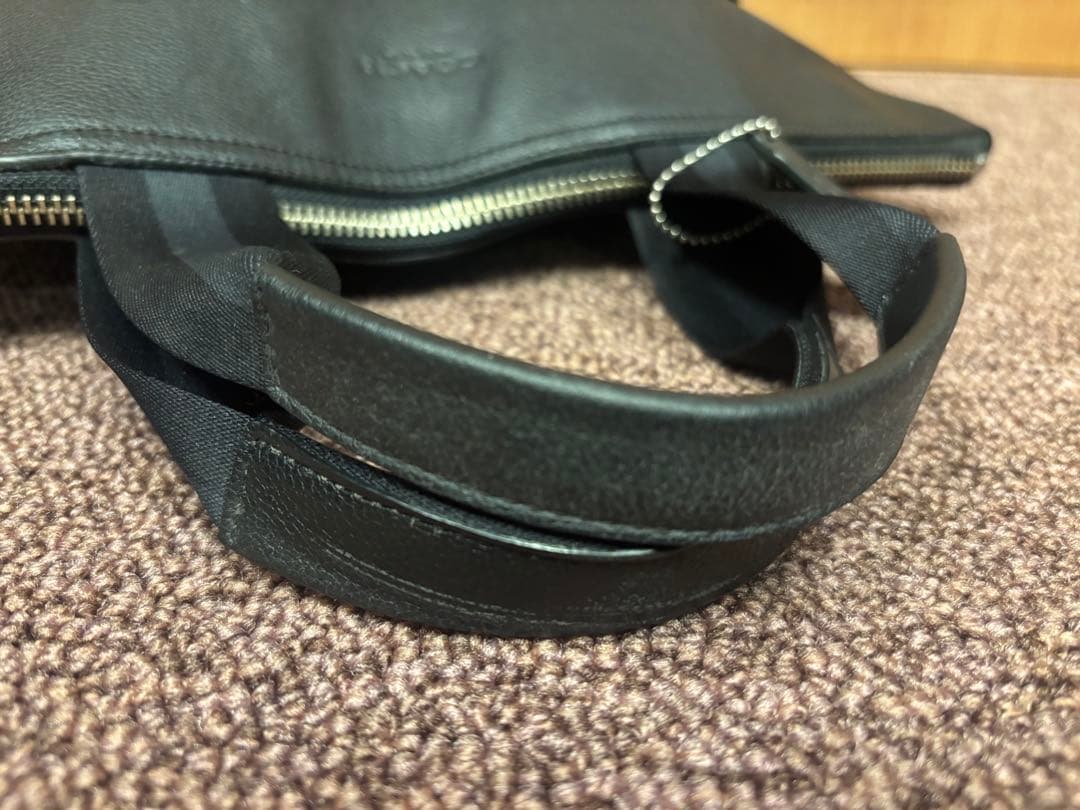 COACH コーチ　レザー2waxトートバック　ビジネスバック　黒　1