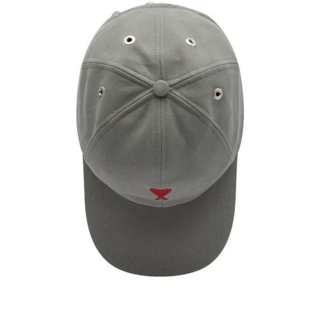 AMI PARIS SMALL A CANVAS CAP グレー