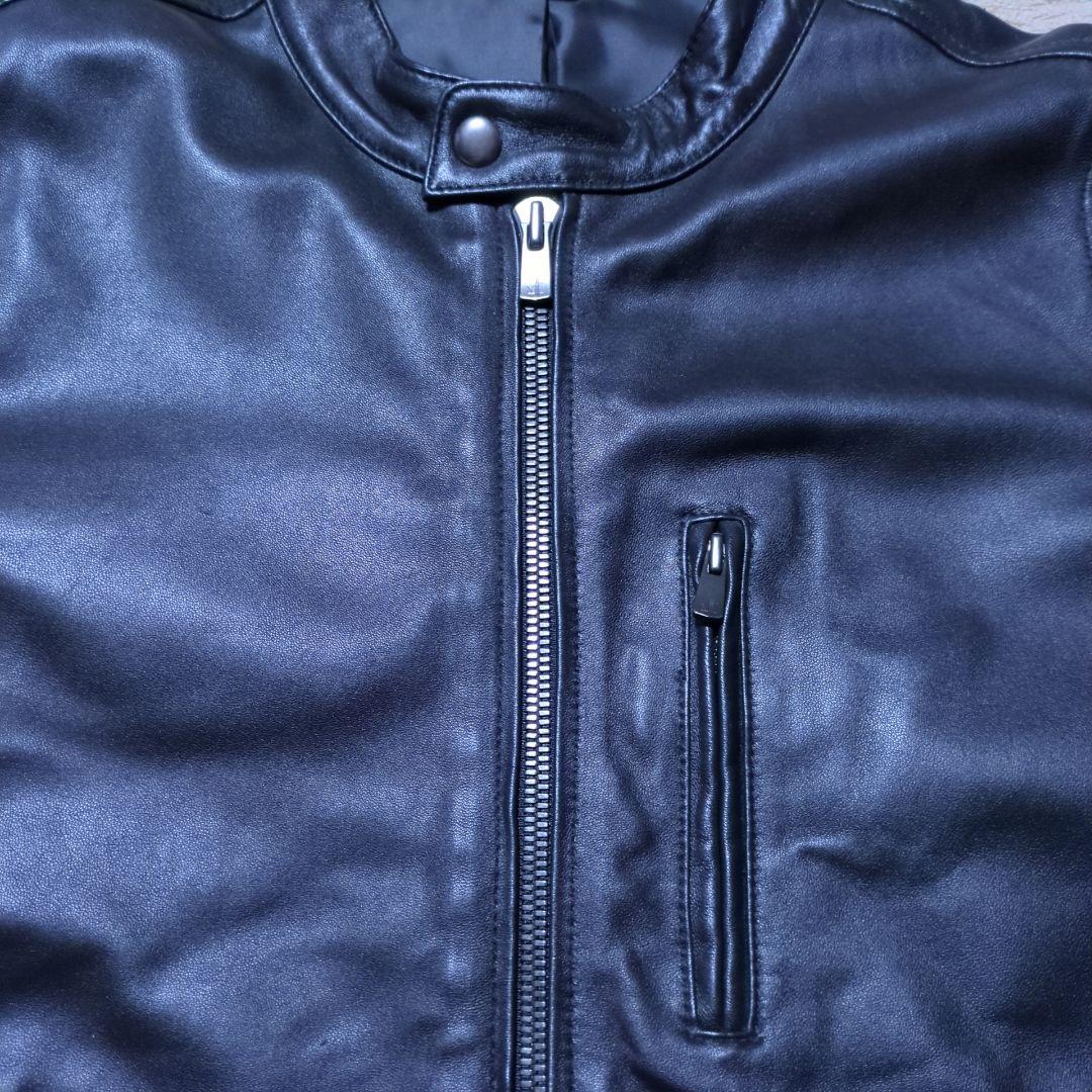 AKM Contemporary シングル ライダース レザージャケット 羊革