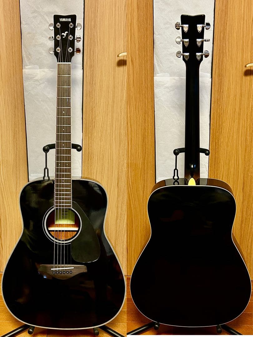 すぐ使える美品 YAMAHA FG-820 ブラック クリーニング 低弦高調整済