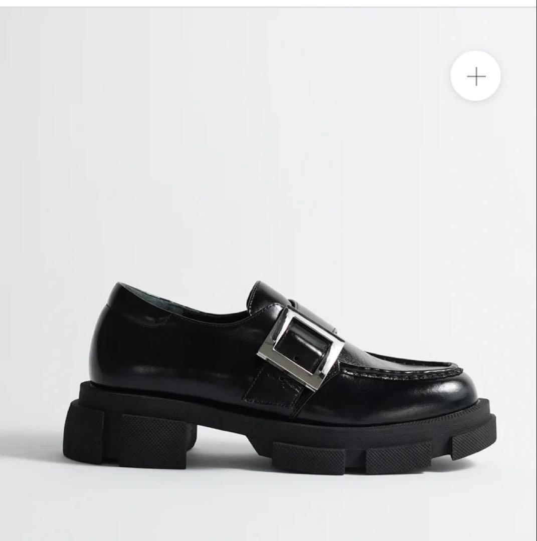 ねえさん　美品 MANA ビッグベルト・ボリュームソールシューズ