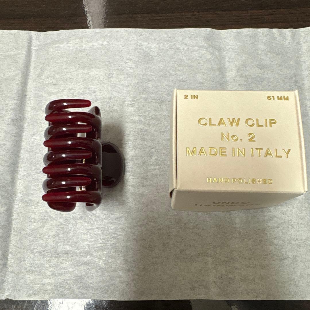 【Undo Hairware】No. 2 Claw クリップ ボルドー