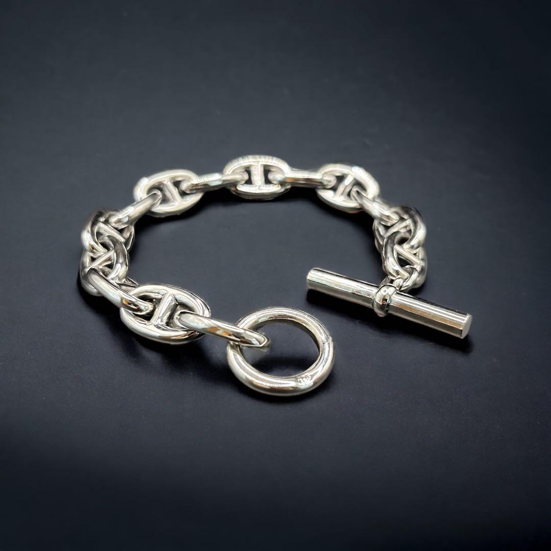 あ*き様 シルバー925 アンカーチェーン 特大 GMサイズ 14コマ ブレスレ