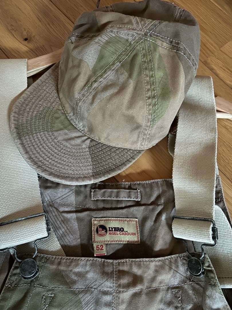 ナイジェルケーボンnigelcabournオーバーオールキャップセット52