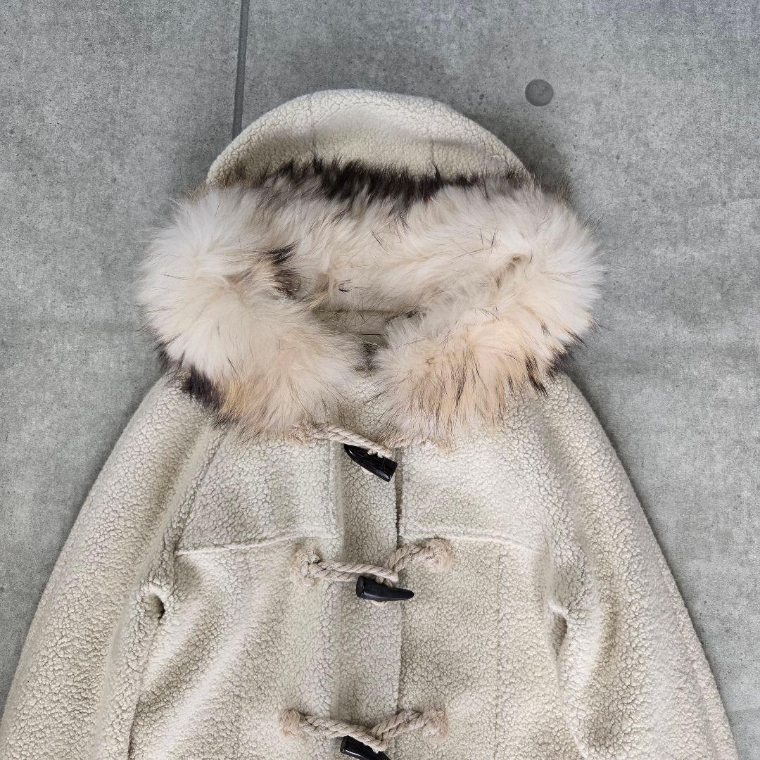 美品 GRACE CONTINENTAL ボアダッフルコート リアルファー
