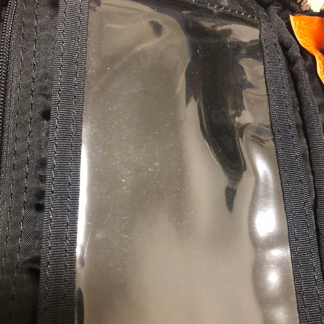 PORTER ブラックポーチ 約20cm x 13cm 手帳　システムバインダー