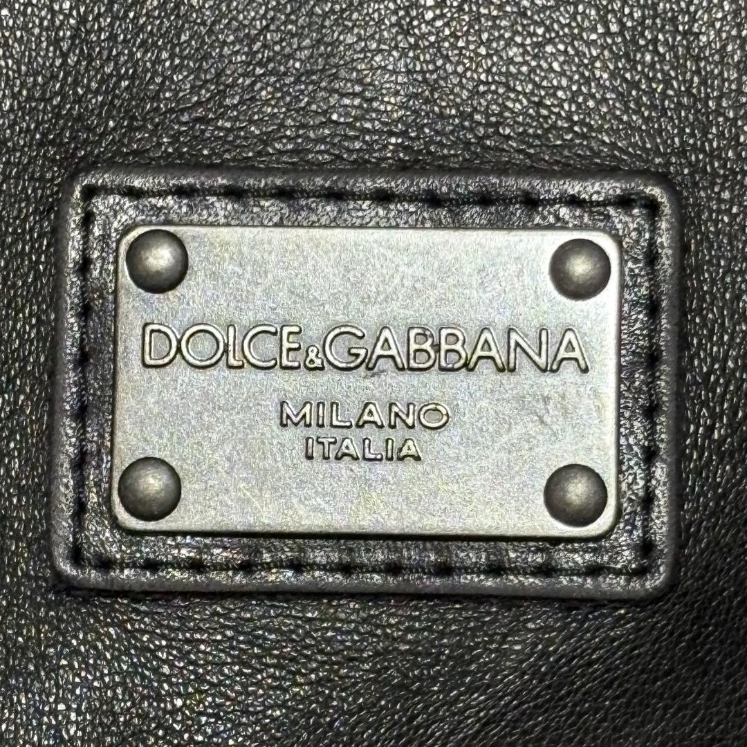 美品✨DOLCE&GABBANA ラムレザー シングルライダースジャケット 50