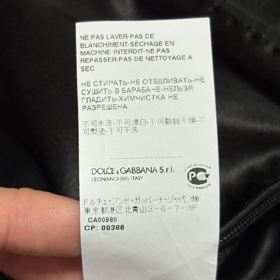 美品✨DOLCE&GABBANA ラムレザー シングルライダースジャケット 50