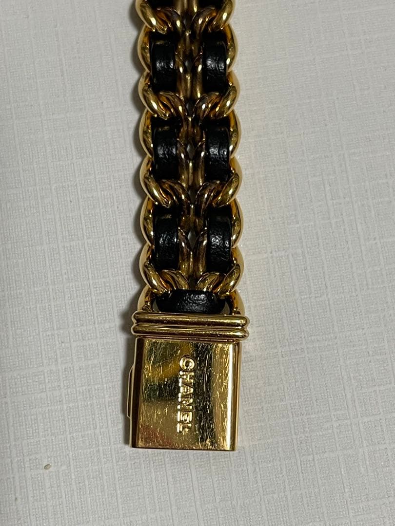 CHANEL プルミエール L ゴールド/ブラック 時計