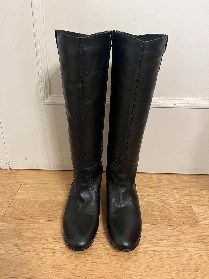 【未使用（試着のみ）】ファビオルスコーニ　ロングブーツ　ブラック　38