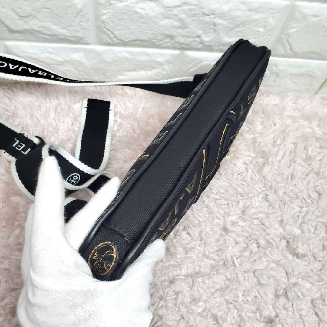 新作 極美品 カステルバジャック ゴールド×ブラックショルダーボディバッグ