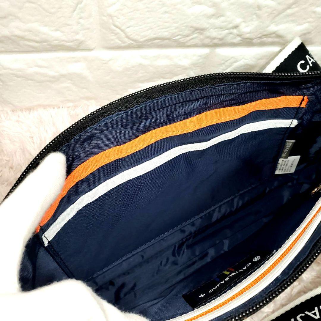 新作 極美品 カステルバジャック ゴールド×ブラックショルダーボディバッグ